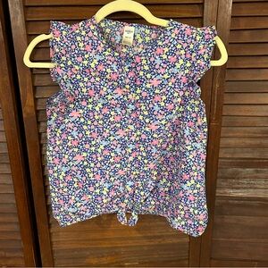 OshKosh B'gosh Girl's Floral Tie-Front Top
